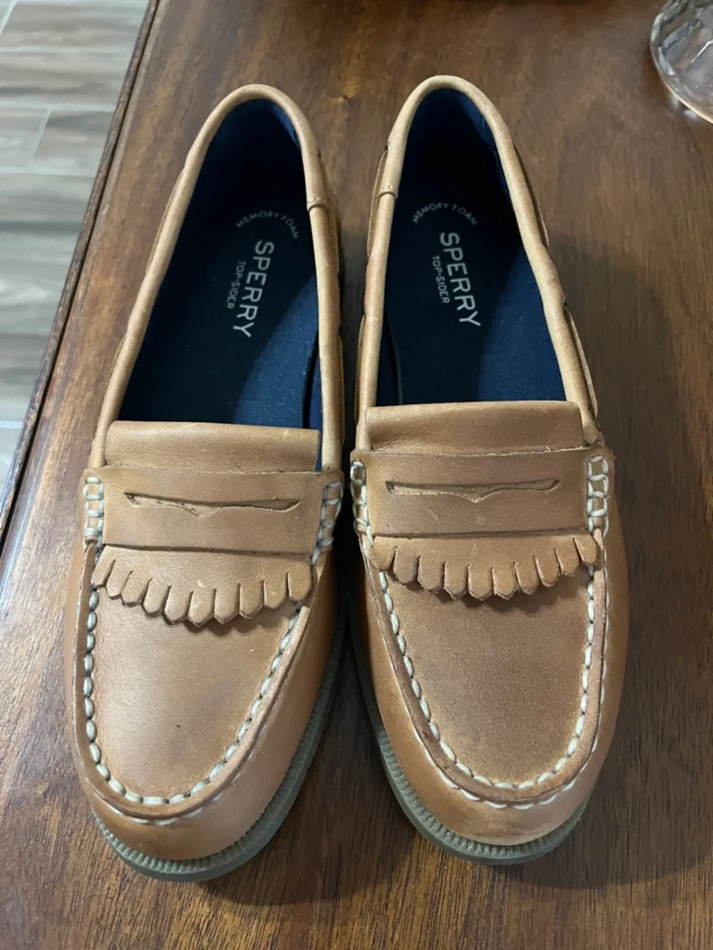 Sperry Avery Tan Leather Kiltie Penny Loafer New without 📦 - Picture 4 of 11